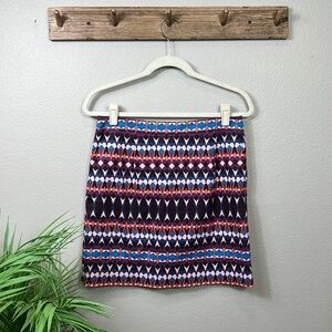 J. Crew Skirt NWOT Woven Cotton Colorful Print 6